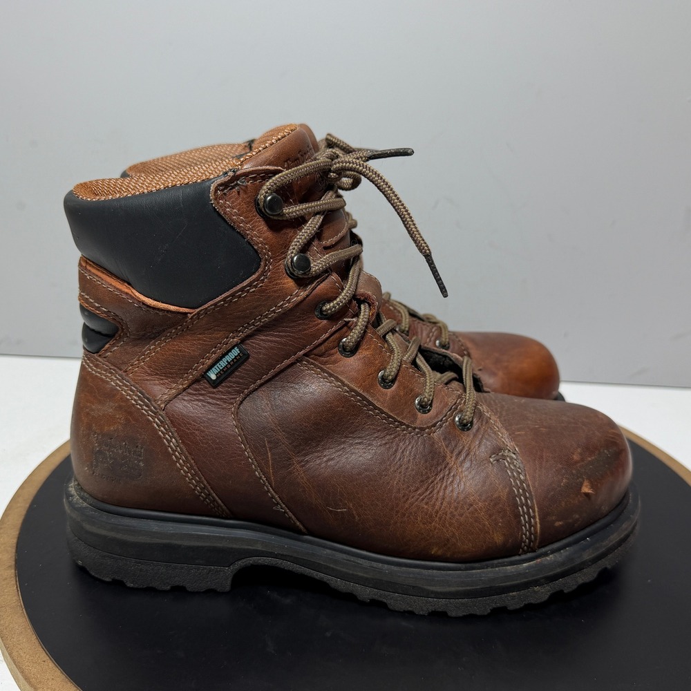 Timberland‎ PRO Work Boots Women 7.5W Direct Attach Brown Leather Utility
